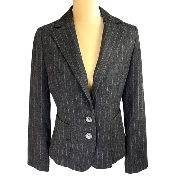 Banana Republic Wool Cashmere Blend Striped Blazer - Picture 1 of 12